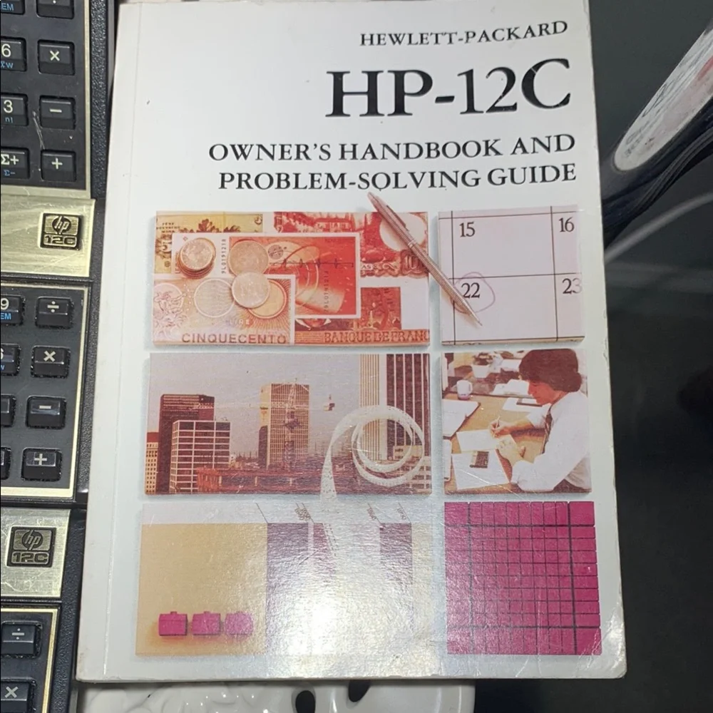 HP 12C Financial Calculator with Black and Gold Accents - Picture 3 of 10